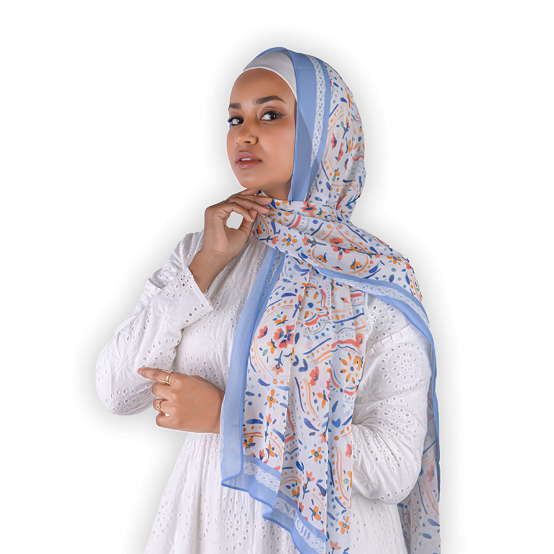 Skycloud Printed Scarf